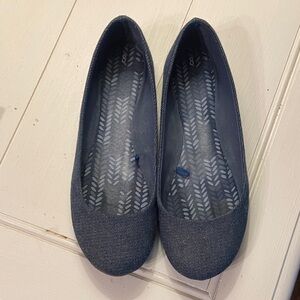 Time and Tru Navy Women's Ballet Flats